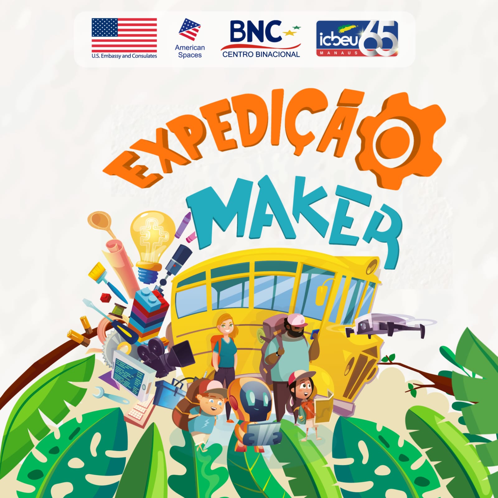 Expedição Maker projeto em parceria entre ICBEU Manaus e Embaixada